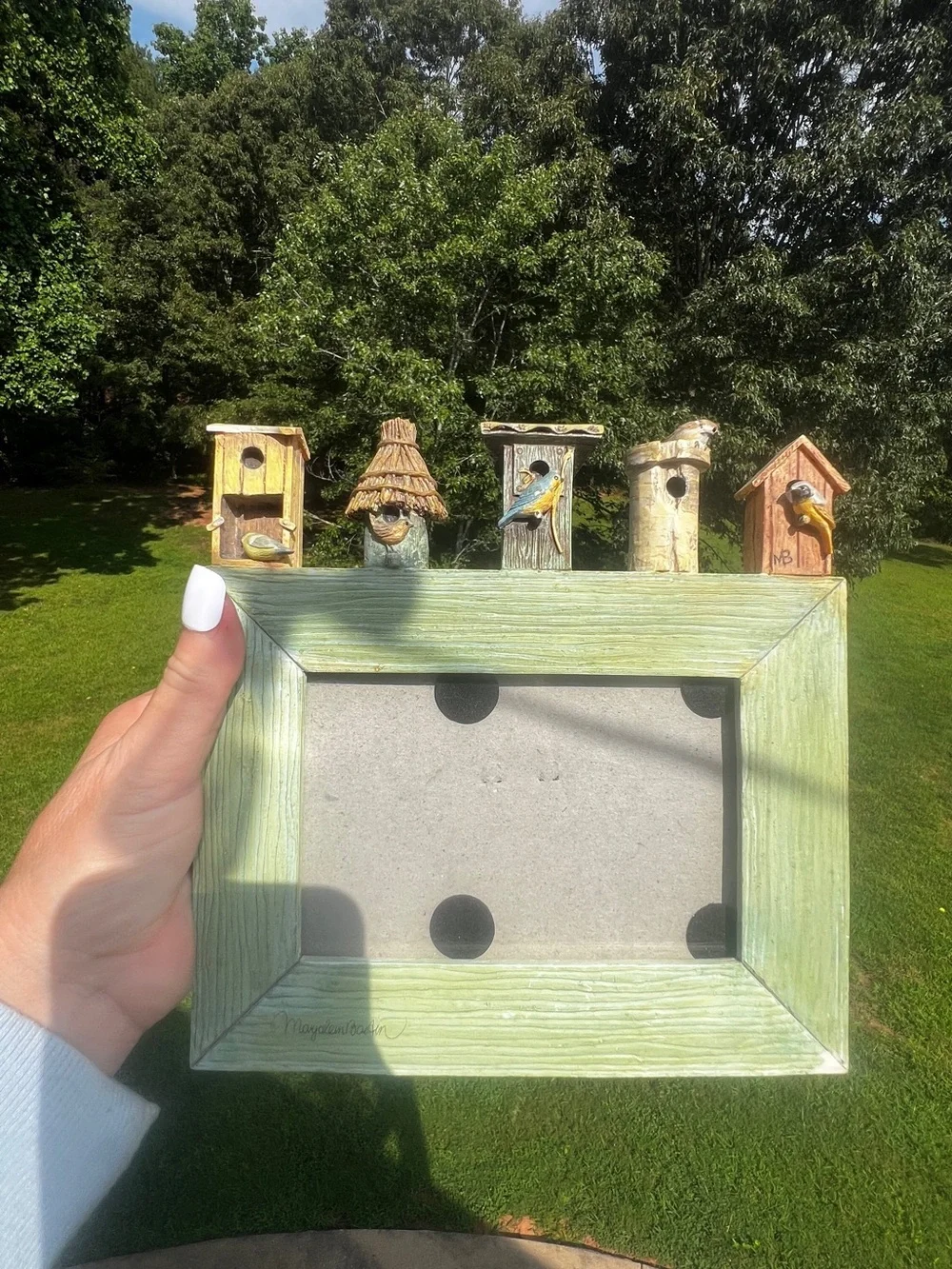 Vintage Hallmark Marjolein Bastin Nature’s Sketchbook Birdhouse Frame